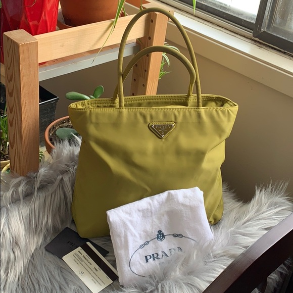 Prada Handbags - Prada Tessuto City Bag